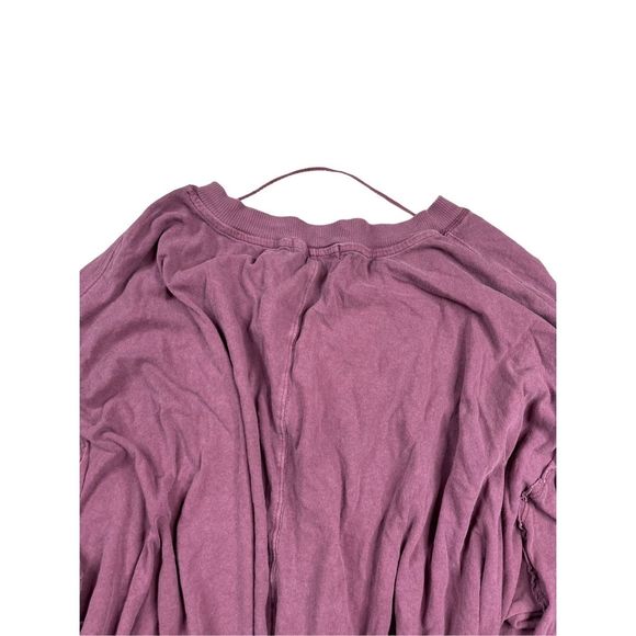 Free People Buffy Balloon Sleeve Top in Plum Blossom size M - Picture 8 of 13